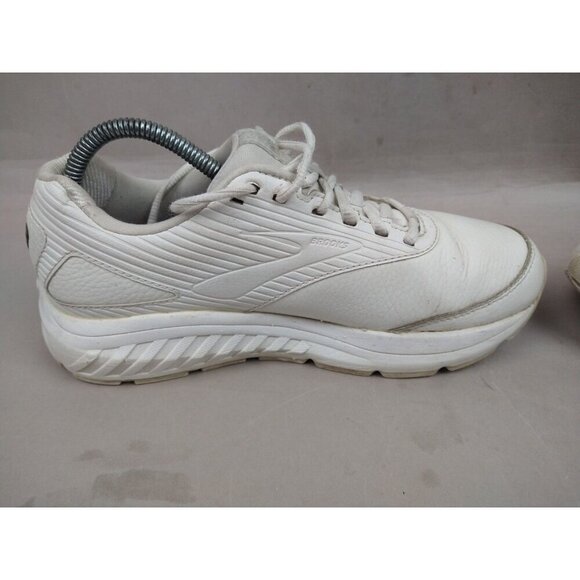 Brooks Womens Addiction Walker 2 Sneakers 9 2A White Leather Narrow - Picture 5 of 10